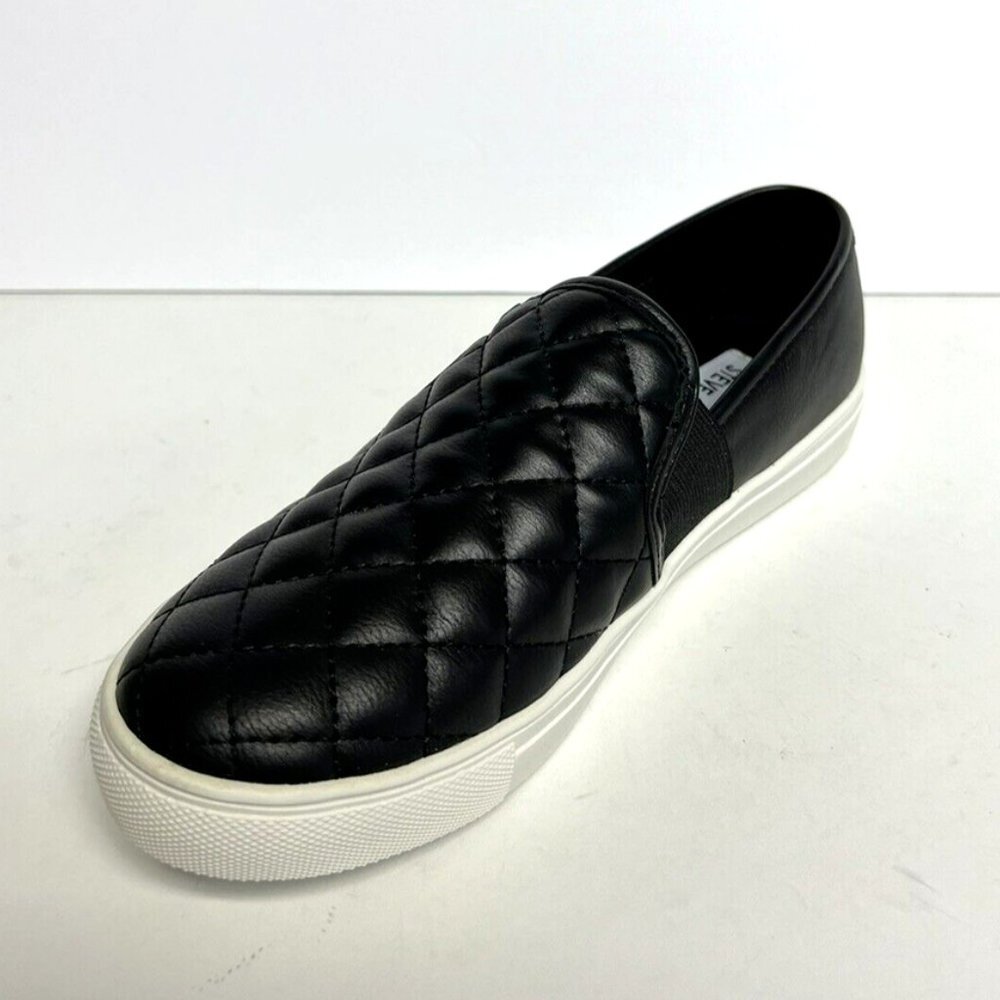 Steve Madden Womens Ennore Slip On Black Size 7.5 M
